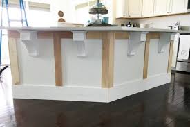 how to add custom trim to a kitchen island