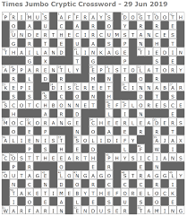 They are a little mucilaginous like okra and crunchy like green beans. Times Jumbo Cryptic Crossword 1389 Lucian Poll S Web Ramblings