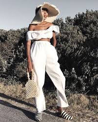 Just summer outfits mostly consisting of white. All White Outfits Aesthetic Summer 2019 Who What Wear