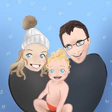 Birthday Gift For Dad From Baby Boy Family Of 3 Custom Made Illustration Personalized Cartoon Portrait Creative Gift For Birthday Presents For Girlfriend Girl Birthday Birthday Presents For Mum
