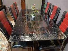 Click to compare deals from 7 online stores. New Glass Dining Table With Six Chairs Available For Sale In Lahore