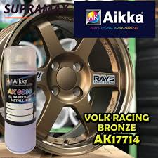 Pemanduan seharian sudah pasti mendedahkan kereta anda kepada namun, tahukah anda bahawa anda boleh menggilap kereta dengan sendiri di rumah? Aikka Aerosol Spray 2k Paint Car Body Motor Sport Rim Touch Up Paint Volk Racing Te37 Bronze Supramax