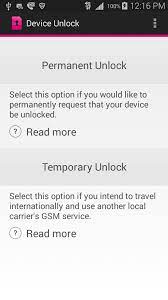 · a temporary unlock lasts for 30 days and allows you to use a sim card from a . Device Unlock 1 2 11 Apk Download Com Tmobile Simlock Apk Free