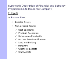 In theory, the balance sheet provides an honest look at a company's assets and liabilities, enabling investors to make a determination regarding the firm's. Financial And Solvency Projection In Life Insurance Company