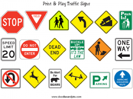 This Is A Preview Image Of The Printable Traffic Signs For