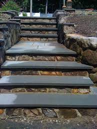 Front Steps From Drive Aussentreppe Steintreppen Aussenstufen