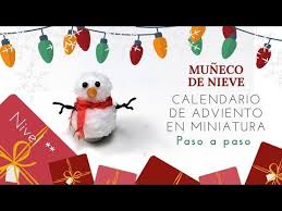 ♥ DIY Mini muñeco de nieve de unicel escala 1:12 por Luisa Cyrot #dollhouse
