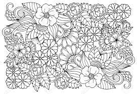 Download Black And White Flower Pattern For Adult Coloring Book Doodle Royalty Free Cliparts Vectors And Stock Illustration Image 128701458