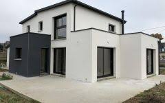 Maison Moderne Bord De Mer Avec Maison Exterieur Blanche Avec Interieur Maison Italienne Avec Salon De Jardin Jar Modern House Design French House House Design