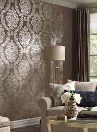 Grand Palais Wallpaper In Taupe By Ronald Redding For York Wallcoverings Wallpaper Living Room Room Decor Home Wallpaper