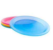 LEXI HOME 10 in. Colorful Plastic Reusable Dinner Plates ...
