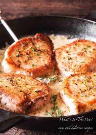 This Is A Keto Friendly Version Of The Creamy Pork Chop Recipe With Only 7 Grams Carbs Per Serving Pork Chops A Low Carb Pork Low Carb Pork Chops Pork Recipes