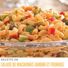 Recette Salade De Macaronis Jambon Et Fromage Recipe In 2020 Easy Cooking Recipes Food How To Cook Quinoa