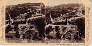 Al Tur Mount Of Olives الطور منظر عام في سنة 1899 قبل بناء الكنيسة الجسمانية Mount Of Olives Church Building