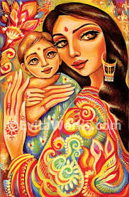 Arte De La Madre Nino Arte De La Maternidad Madres Amor Etsy Mother And Child Painting Art Mother And Child