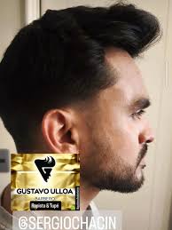 Amamos el corte pompadour en su estilo @sergiochacin Es un Cliente  satisfecho Atendido por @gustavoulloabarberia Tu te puedes agendar Con  horas disponibles +56972764095
