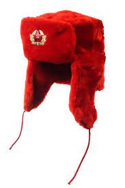 Russian Ussr Army Winter Red Fur Ushanka Hat Soviet Red Etsy In 2021 Red Fur Ushanka Star Badge