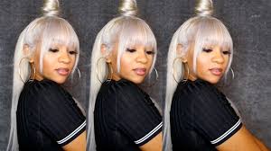 Our most popular hairstyles category is hugely important, and for many, it's a key player in our comprehensive range of hairstyle categories at thehairstyler.com. Frosty Grey Diy Tutorial Half Up Half Down W Fringe Bang Youtube