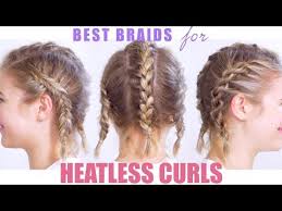 Best Braids For Heatless Curls Or Waves Milabu Youtube Braids With Curls Overnight Braids Heatless Curls Short Hair