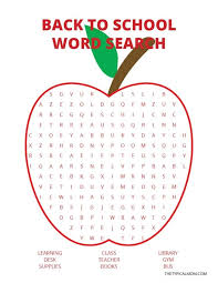 The great thing about a word search is that they are very easy to play. Back To School Word Search The Typical Mom