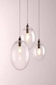 Globe Chandelier Lighting Fixture Clear Glass Bubble Clustered Pendant Lights Modern Lighting