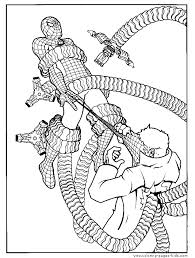 Printable spiderman coloring pages are a fun way for kids of all ages to develop creativity, focus, motor skills and color recognition. Spider Man Coloring Page To Print Spider Man Fighting Doctor Oc
