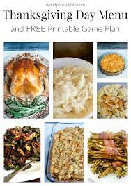 Thanksgiving Dinner Menu Thanksgiving Dinner Menu Thanksgiving Menu Planning Thanksgiving Dinner Recipes Easy