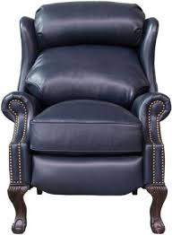 Available with your choice of ball and claw leg or chesterfield, this extra large wingback is designed with extra room and height to ensure the perfect fit. Barcalounger Leather Recliner 74199570047 Shoreham Blue Appliances Connection