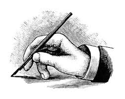Hand Holding And Writing With Pen Clip Art Black Art For Sale Graphic Arts Illustration Writing Clipart