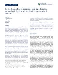 Pdf Biomechanical Considerations In Slipped Capital Femoral