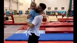 British gymnast max whitlock, 28, is one of team gb 's brightest medal hopes at tokyo 2020 and has already made it through to the finals of the men. British Olympic Gold Medallist Max Whitlock Does Somersault On Trampoline Holding Baby Perthnow