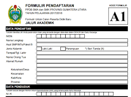 Cetak bukti registrasi ini merupakan bagian tahapan ppdb online smp 2020 di padang sebelum memasuki pendaftaran. Blog Pendidikan Formulir Pendaftaran Ppdb Online Sma Negeri Dan Smk Negeri Sumut Tahun Pelajaran 2017 2018
