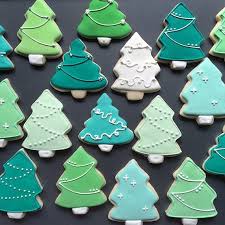 Christmas Tree Sugar Cookies Christmas Cookies Decorated Xmas Cookies Christmas Sugar Cookies