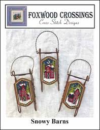 Free counted cross stitch patterns are easy to save and print out for use in creating lovely home decorations and gifts. Snowy Barns Cross Stitch Charts Stitch It Central
