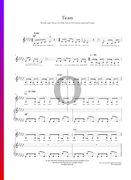 Перевод песни team — рейтинг: Team Noten Klavier Gesang Pdf Download Streamen Oktav