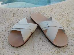 chinelo masculino em couro branco chinelos masculinos couro branco chinelo
