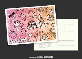 Download Hand Drawn Postcard Mockup Free Vector Download 357435 Cannypic