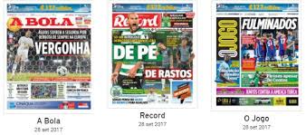 Subscreve já ao jornal sporting disponivel em papel. Revista De Imprensa Humilhacao Do Benfica E Exibicao De Forca Do Sporting Dominam As Manchetes Desportivas I Liga Sapo Desporto