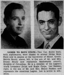 Jun 1953 Melvin Soucy and Leo Nadeau Named to Boys State (Taken from the 26  Jun 1953 BDN)