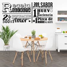 ✅ vinilos originales para la cocina. Vinilo Decorativo Cocina Receta Secreta