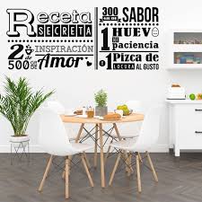 Anímate a renovarla con estos originales vinilos que le darán personalidad a tu cocina. Vinilo Decorativo Cocina Receta Secreta