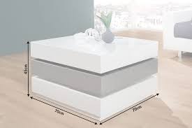 Exklusiver Design Couchtisch Multilevel Weiss Grau Hochglanz Drehbar Riess Ambiente De Couchtisch Truhe Couchtisch Grau Couchtisch