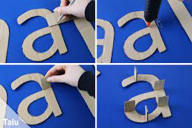 Home > anleitungen > basteln > frühlingsdeko mit buchstaben aus pappe selber machen. 3d Buchstaben Selber Basteln Anleitung Und Vorlagen Talu De