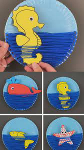 Paper Plate Ocean Craft For Kids Template Available Video Video Paper Crafts Crafts For Kids Ocean Crafts
