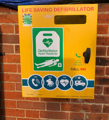 You need to build defibrillator and charge it beforehand to do that. Defib Knapton Parish Council