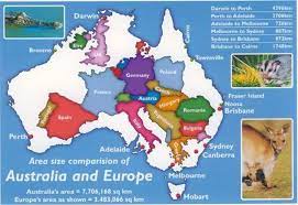 But look beyond the surface and there are plenty other differences separating the two. Australia In Size Comparison To Uk And Europe Britzinoz