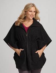 Roz Ali Trade Plus Size Zip Front Cape This Is So Cute And Very Flattering And It S On Sale At Dress Barn Plus Size Plus Size Fashion Plus Size Women