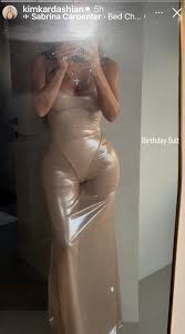 Kim Kardashian Wears Naked Illusion "Birthday Suit" Dress