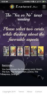 When a sun rises or sets, it looks much bigger. Yes Or No Tarot Card Reading For Android Apk Download