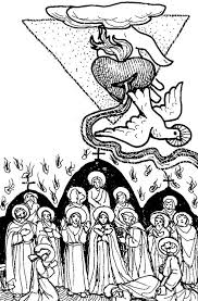 On pentecost, the holy spirit descended upon the apostles and mary. Pentecost Is The Descent Holy Spirit Coloring Page Color Luna